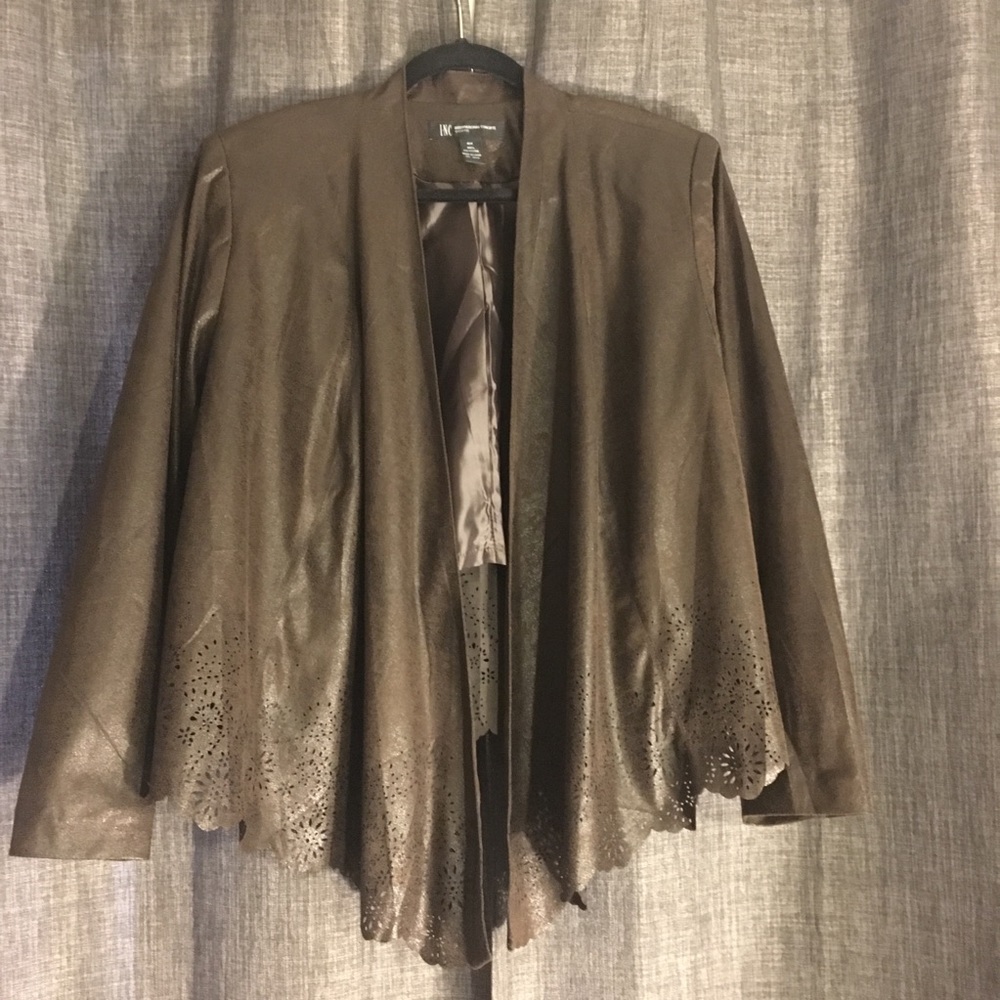 INC Brown HighLow Jacket